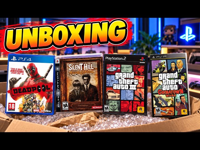 Unboxing de Jogos que Comprei nos EUA!( Tem GTA e Deadpool )