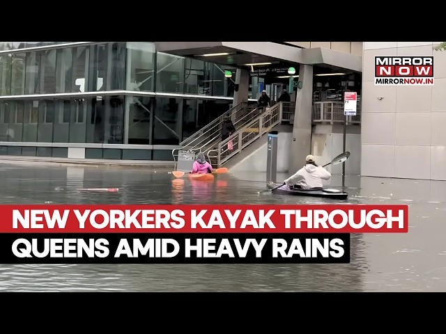 New York Floods! Queens Residents Kayak Through Streets Amid Torrential Rains, Video Goes Viral