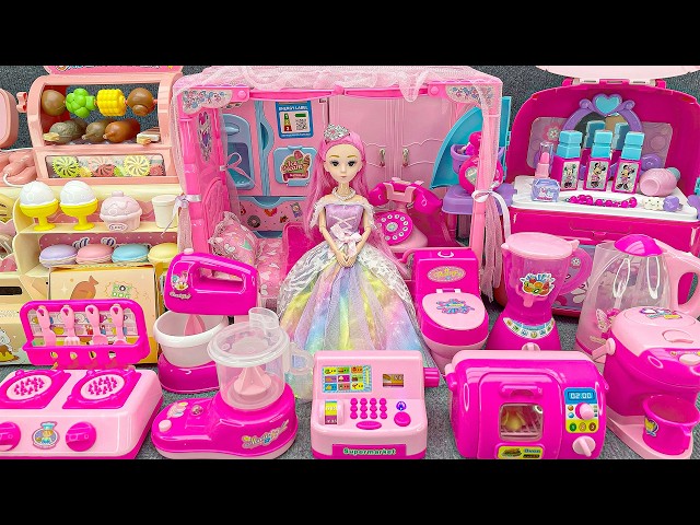 18 Minutes Satisfying with Unboxing Barbie Doll Pink Rock Bed Toys,Swing& Slide Set Review Toys｜ASMR