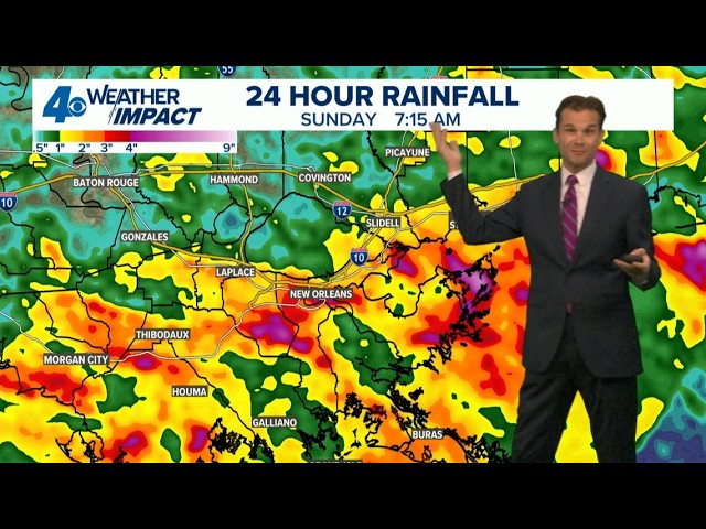 New Orleans weather: Heavy rain, storms continue with flooding possible