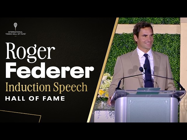 Roger Federer International Tennis Hall of Fame Induction Speech | ITHF 2026