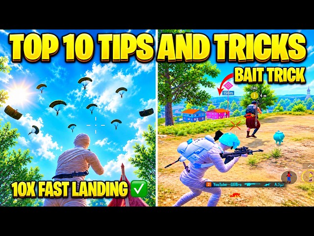 Top 10 Tips and Tricks in PUBG Mobile | Noob to Pro Guide! GG Bro