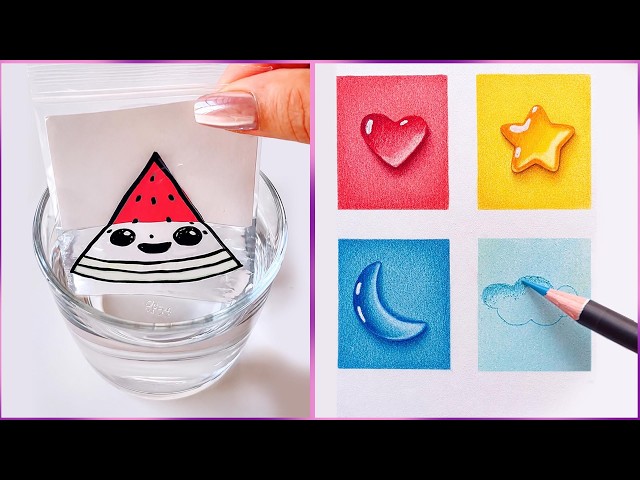 10 Easy Creative Art Hacks When You’re Bored || Art Ideas || painting for Beginners