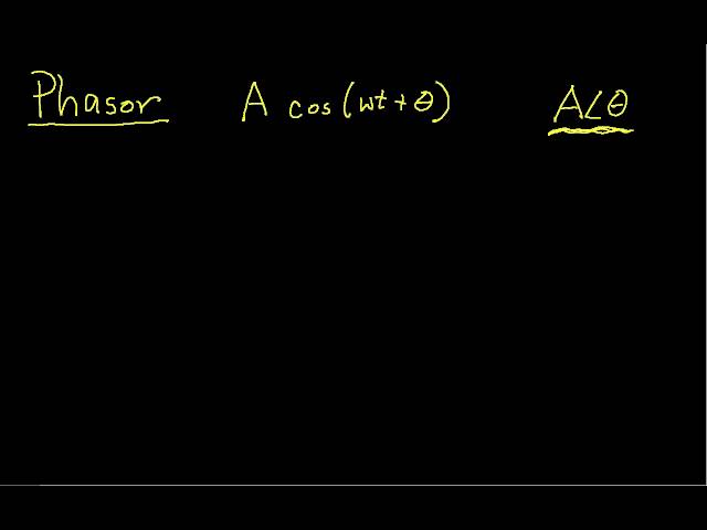 Introduction to AC Steady State Analysis Part 1