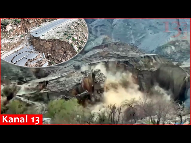 Terrifying landslide in Russia’s Dagestan - settlements under the threat of being submerged