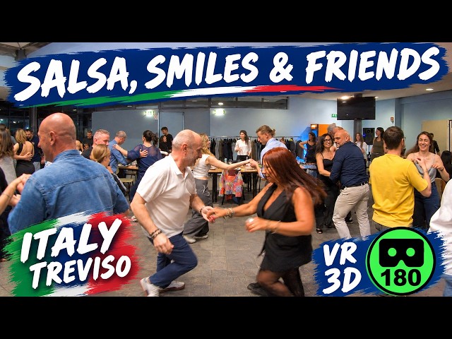 Salsa Night in Treviso, Italy – Dinner & Social Dance | 180° VR 3D 8K Experience 💃🕺 18/04/26