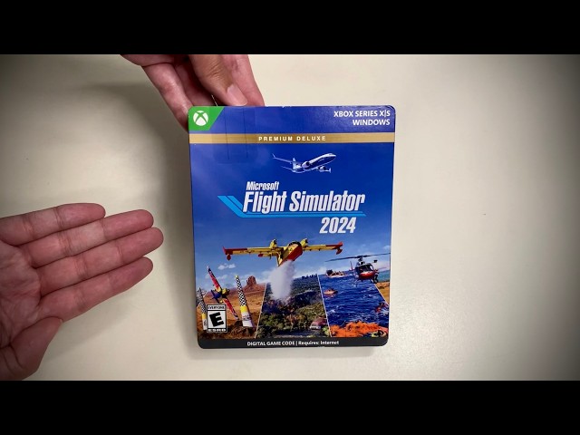 Microsoft Flight Simulator 2024 Premium Deluxe Edition Unboxing | A Code In The Box Steelbook? ✈️
