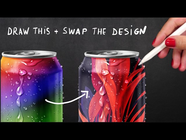 Draw a Realistic Soda Can in Procreate - Change the Design Anytime!