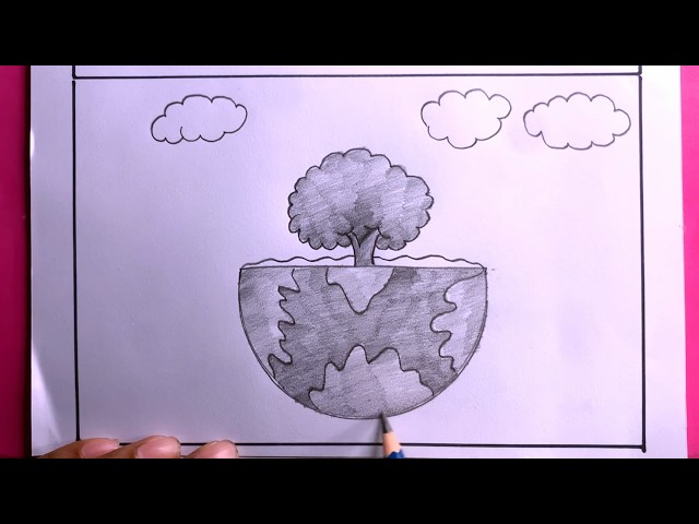 World Nature Conservation Day Drawing/Save Earth drawing easy