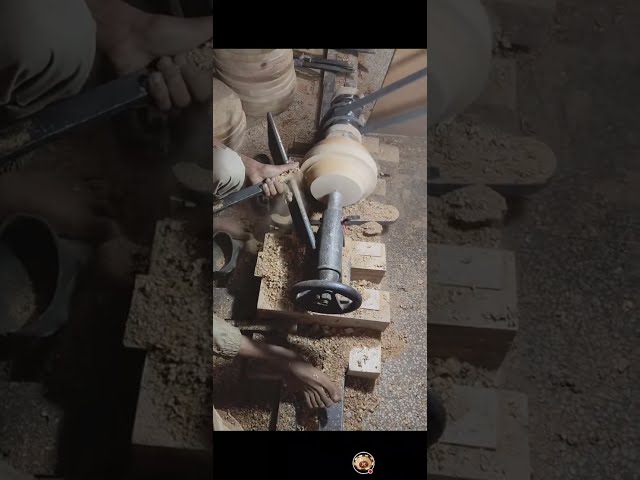 wood turning work small bass ✅