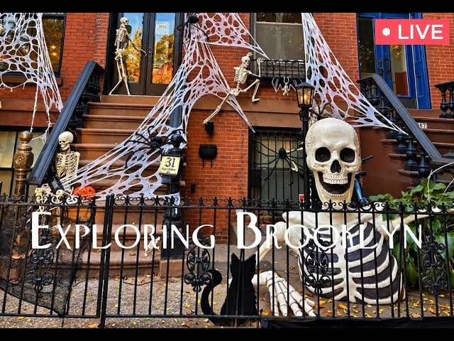 🔴 NYC Live: Exploring Brooklyn / Spooky Stoops of Park Slope & More! - 10/23/26