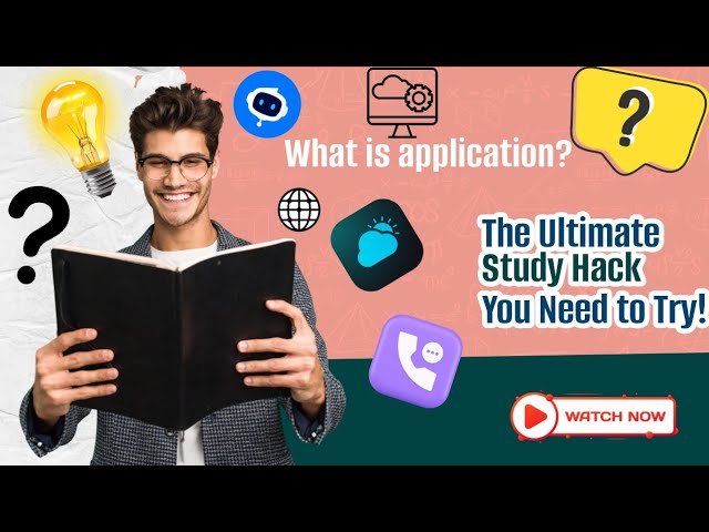 What is application 💻 ? The ultimate study hack you need to try !