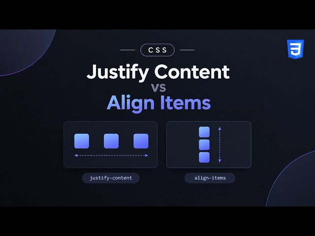 Justify Content vs Align Items | CSS Alignment Explained
