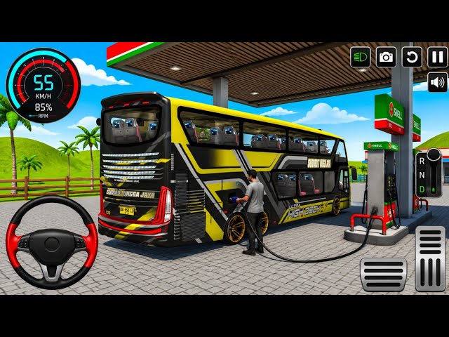 Bus Driving Game 2026 3D: Challenging city bus driving simulator passenger pickup - android gameplay