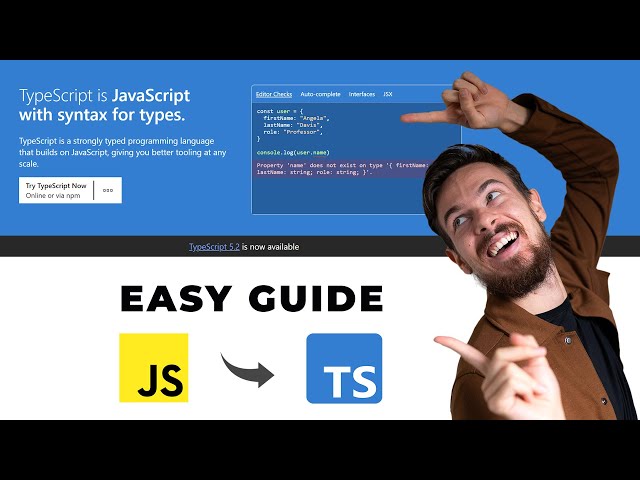 Don't be AFRAID of Typescript | A Guide For Beginners