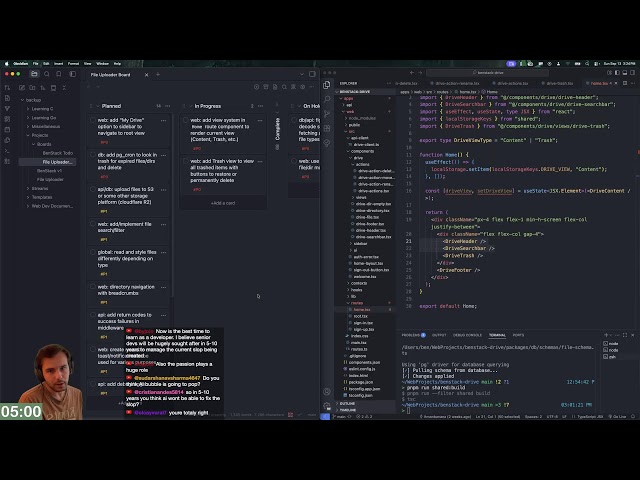 Day 148 learning web dev: Building a Google Drive clone (no AI)