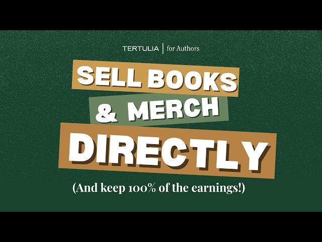 Sell Your Books & Merch Directly to Readers in Minutes | Tertulia PRO Demo
