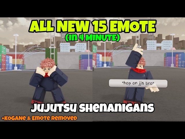 All New 15 EMOTE In Jujutsu Shenanigans [V1.83]