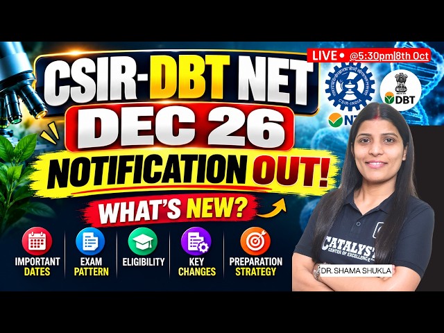 🚨 CSIR-DBT NET DEC 2026 BIG UPDATE | What’s New? | New Rules, Pattern & Preparation Strategy