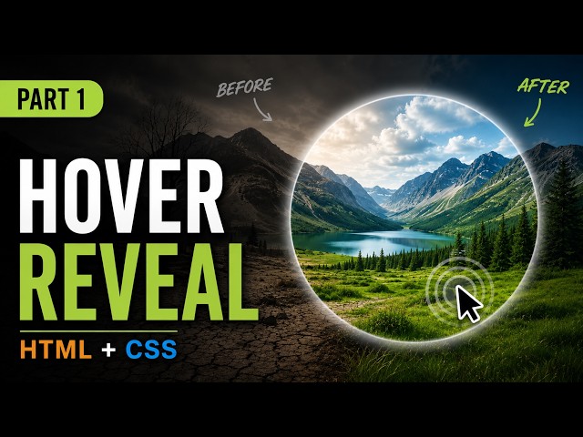 Interactive Before & After Reveal Effect | HTML CSS Tutorial | Part 1