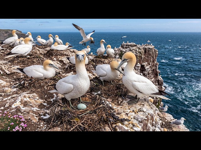 Northern Gannet Life Cycle: Can One Chick Survive the Deadly Cliff?
