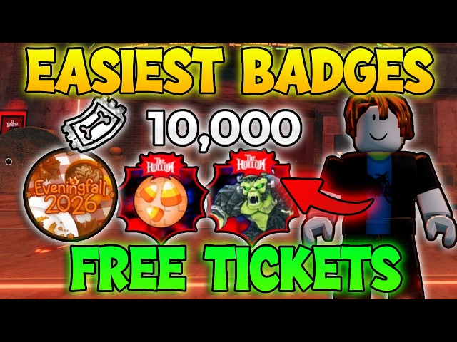 The Hallow Event Roblox - TOP 5 EASIEST BADGES To FARM TICKETS!  (Get Tickets Fast) The Hallow!