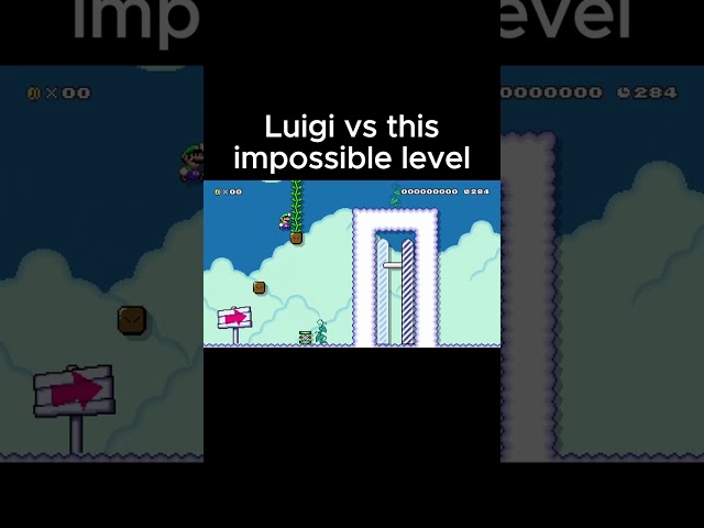Can Luigi beat this impossible level? in Super Mario Maker 2 #mario #nintendoswitch #nintendo