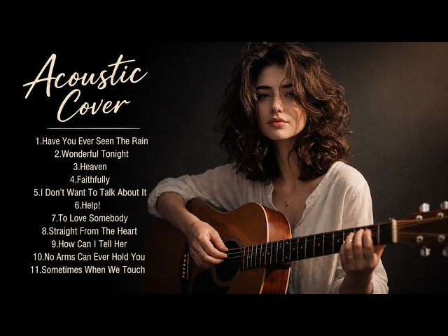 Beautiful 70s 80s 90s Soft Rock Acoustic Covers ( Girl Vocal ) - Greatest Love Songs Playlist