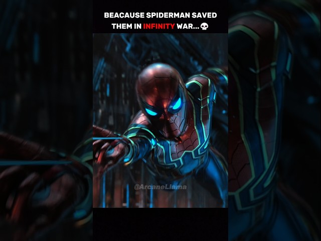 Spiderman Saved The Entire Space Team In Infinity War...💀🔥