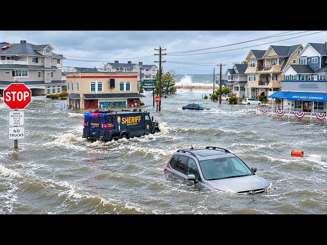 New Jersey Flood Emergency: Nor’easter Leaves Roads Underwater, Floods Homes Along Jersey Shore 🌊