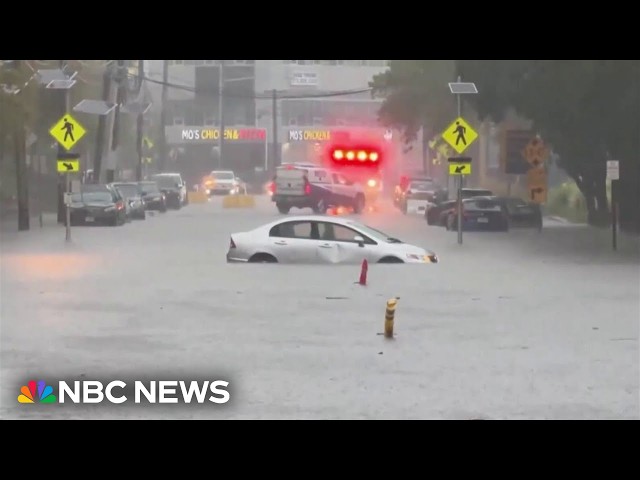 Heavy rains prompt flash floods and water rescues