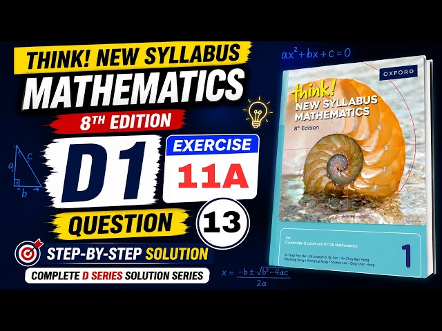 ex 11a q13 8th edition | Think new Syllabus mathematics