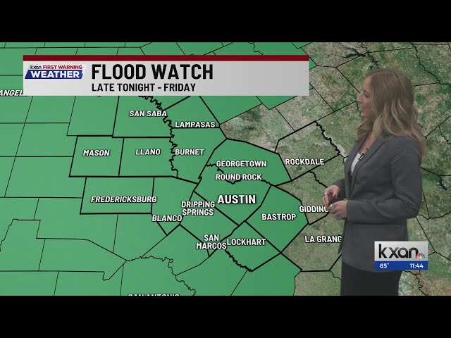 Flood Watch in effect for much of Central Texas | KXAN Weather Forecast (September 29)