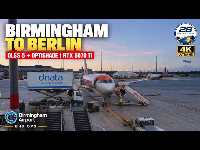 MSFS 2024 DLSS 5 + OptiShade | RTX 5070 Ti Performance | Birmingham to Berlin