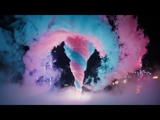 Cotton Candy Tornado VJ Loop | Halloween Visuals for DJ Sets and LED Walls