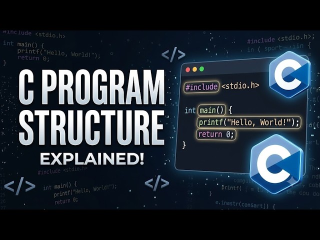 C Programming Tutorial #1 | Structure of a C Program Explained with Examples #cprogramming #coding