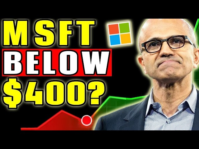 Is Microsoft Back Below $400 a MASSIVE Opportunity? | Microsoft (MSFT) Stock Analysis! |