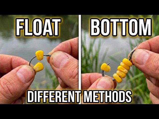 How to Put Corn on a Fishing Hook | 2 Ways for Float & Bottom Fishing