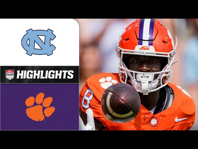 North Carolina Tar Heels vs. Clemson Tigers | Full Game Highlights | ESPN College Football