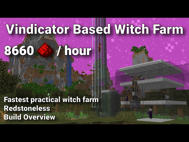 Finishing the Journey of Witch Farms (Java 1.21+; 99.6% Efficiency)