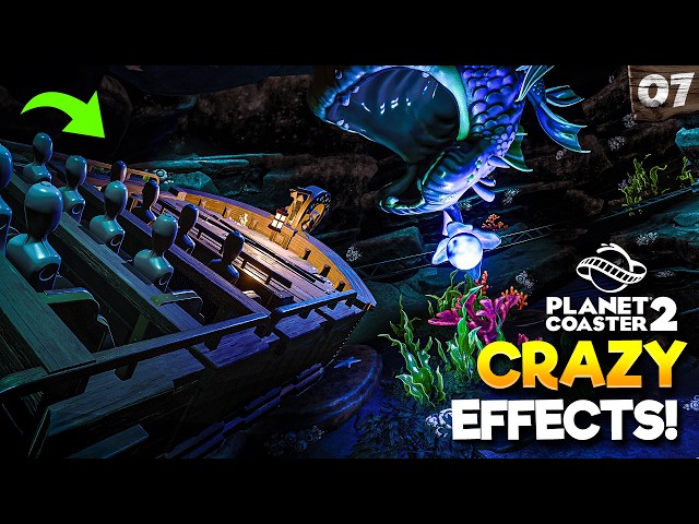 Building UNDERWATER Dark Ride Effects! (Planet Coaster 2)