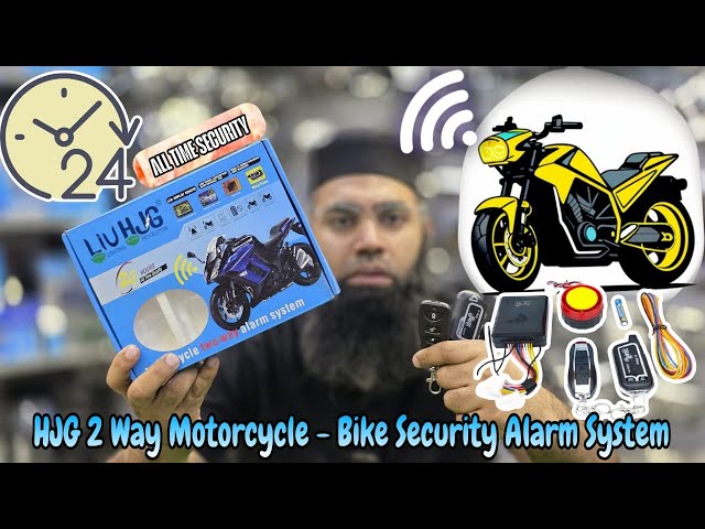 HJG 2 Way Motorcycle - Bike Security Alarm System #hjg #2way #securitysystem #bikeaccessories