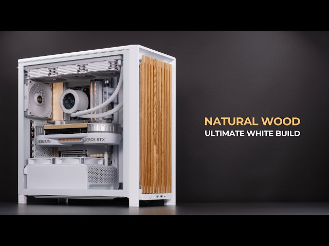 The Ultimate White & Natural Wood Themed PC Build | Aero X3D & Aorus RTX 5080 Infinity Wood