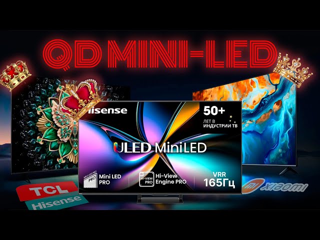 Лучшие 4K QD Mini Led Телевизоры со 144 Hz в 2025 | ТОП 3