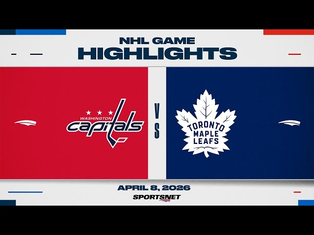 NHL Highlights | Capitals vs. Maple Leafs - April 8, 2026