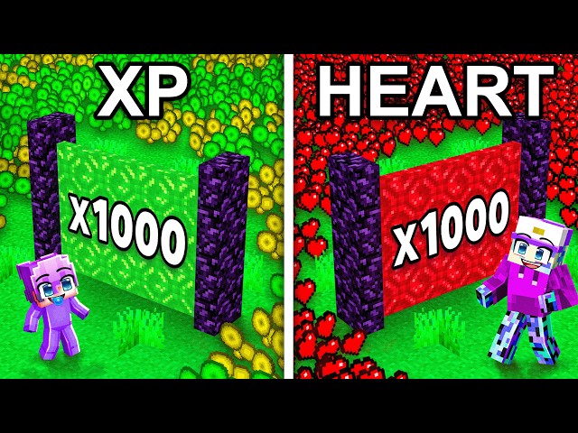 Heart vs XP Multiplicator in Minecraft