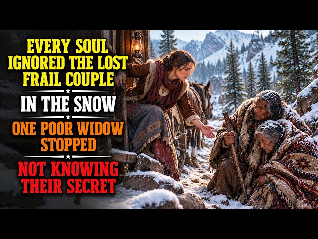 Every Soul Ignored The Lost Frail Couple In The Snow—One Poor Widow Stopped Not Knowing Their Secret