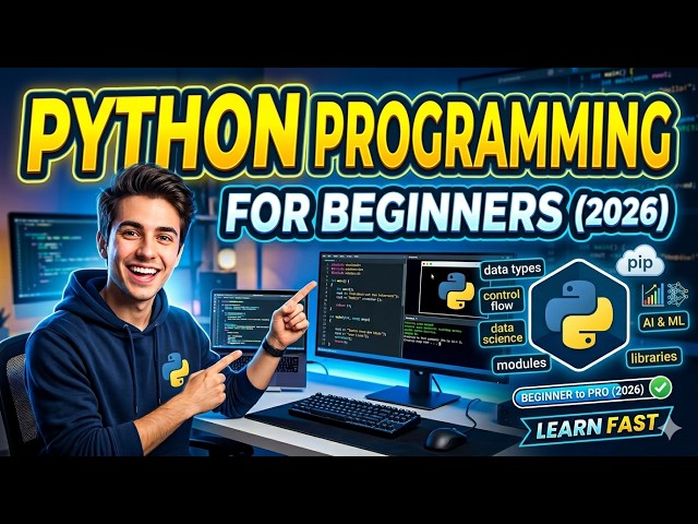Python Programming Tutorial for Beginners (2026) #freeonlinecourses