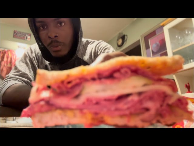 Trying A “Pastrami “Sandwich ￼🔥‼️