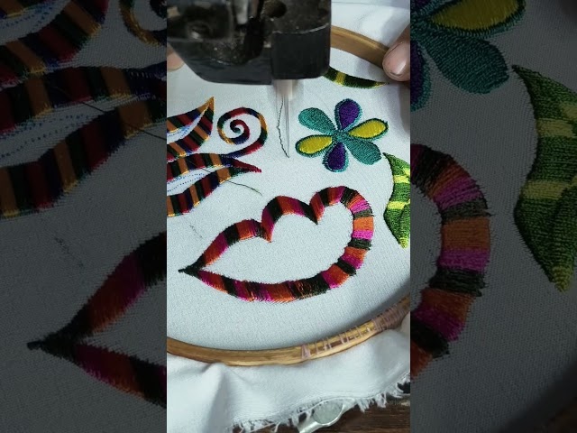 beautiful embroidery tutorial #embroidery #art #reels #youtubeshorts